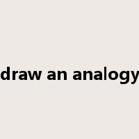 draw an analogy是什么意思