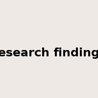 research findings是什么意思