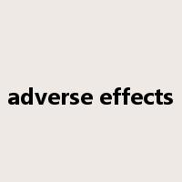 adverse effects是什么意思
