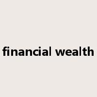 financial wealth是什么意思