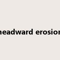 headward erosion是什么意思