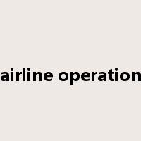 airline operation是什么意思