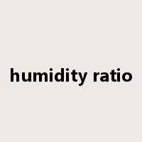 humidity ratio是什么意思