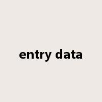 entry data是什么意思