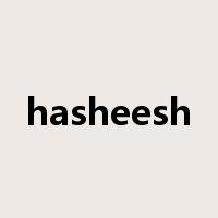 hasheesh是什么意思