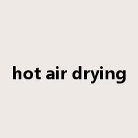 hot air drying是什么意思
