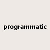 programmatic是什么意思