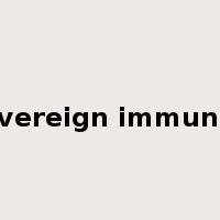 sovereign immunity是什么意思