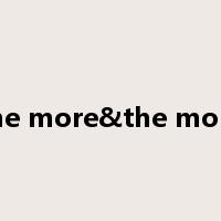 the more&the more是什么意思