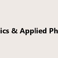 Physics & Applied Physics是什么意思