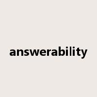 answerability是什么意思