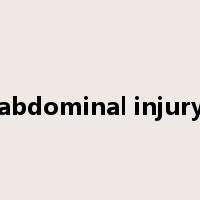 abdominal injury是什么意思