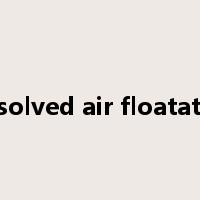 dissolved air floatation是什么意思