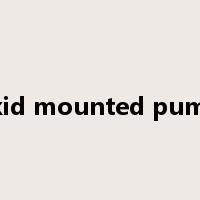 skid mounted pump是什么意思