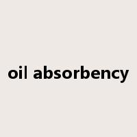 oil absorbency是什么意思
