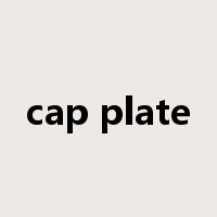 cap plate是什么意思