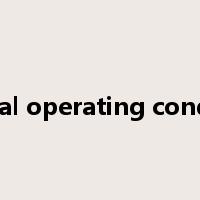 normal operating condition是什么意思