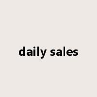 daily sales是什么意思