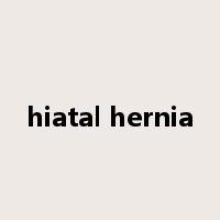 hiatal hernia是什么意思