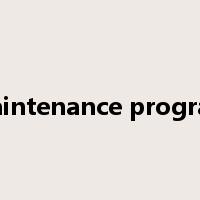 maintenance program是什么意思
