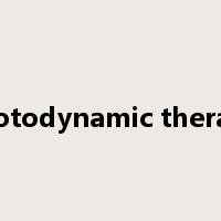 photodynamic therapy是什么意思