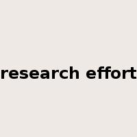 research effort是什么意思