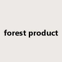 forest product是什么意思
