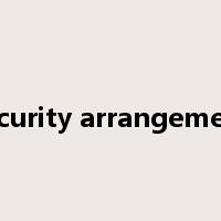 security arrangement是什么意思