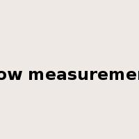 flow measurement是什么意思
