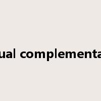 mutual complementation是什么意思