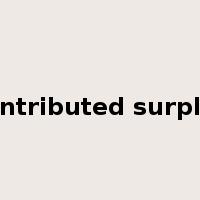 contributed surplus是什么意思