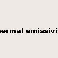 thermal emissivity是什么意思