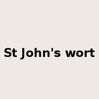 St John's wort是什么意思