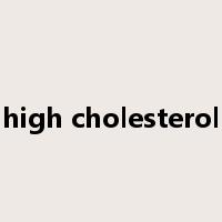 high cholesterol是什么意思