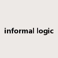 informal logic是什么意思