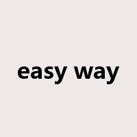 easy way是什么意思
