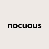 nocuous是什么意思