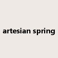 artesian spring是什么意思