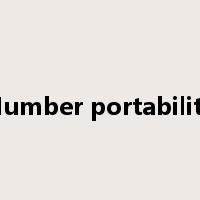 Number portability是什么意思