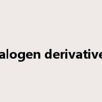 halogen derivatives是什么意思