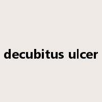 decubitus ulcer是什么意思