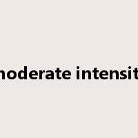 moderate intensity是什么意思