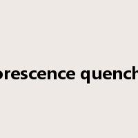 fluorescence quenching是什么意思