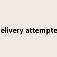 Delivery attempted是什么意思