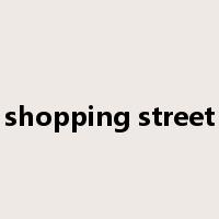 shopping street是什么意思