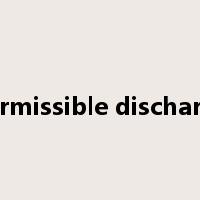 permissible discharge是什么意思