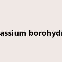 potassium borohydride是什么意思