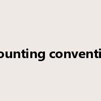accounting conventions是什么意思