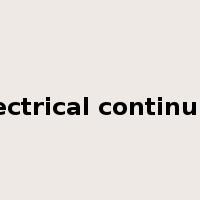electrical continuity是什么意思