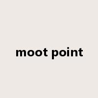 moot point是什么意思